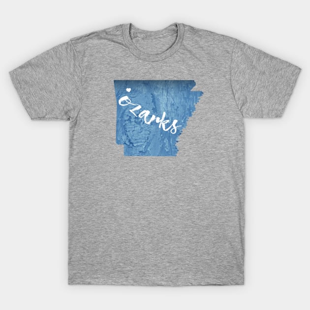 Ozarks, Arkansas Wood Grain T-Shirt by esskay1000